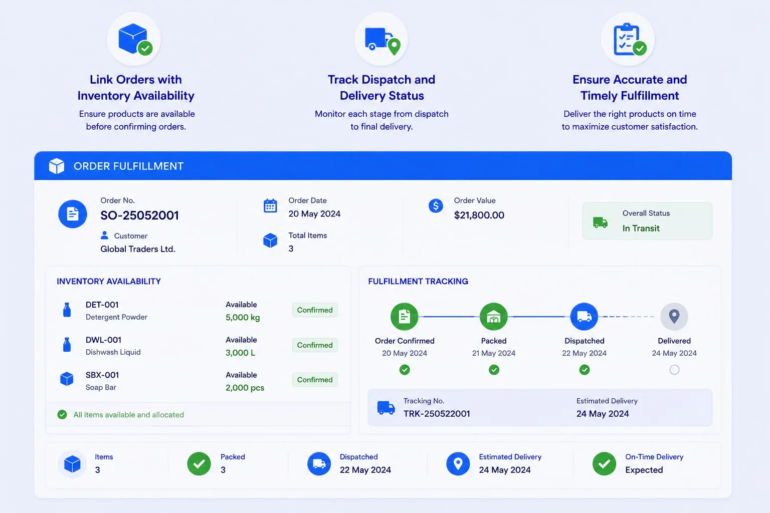 Ensure smooth order fulfillment
