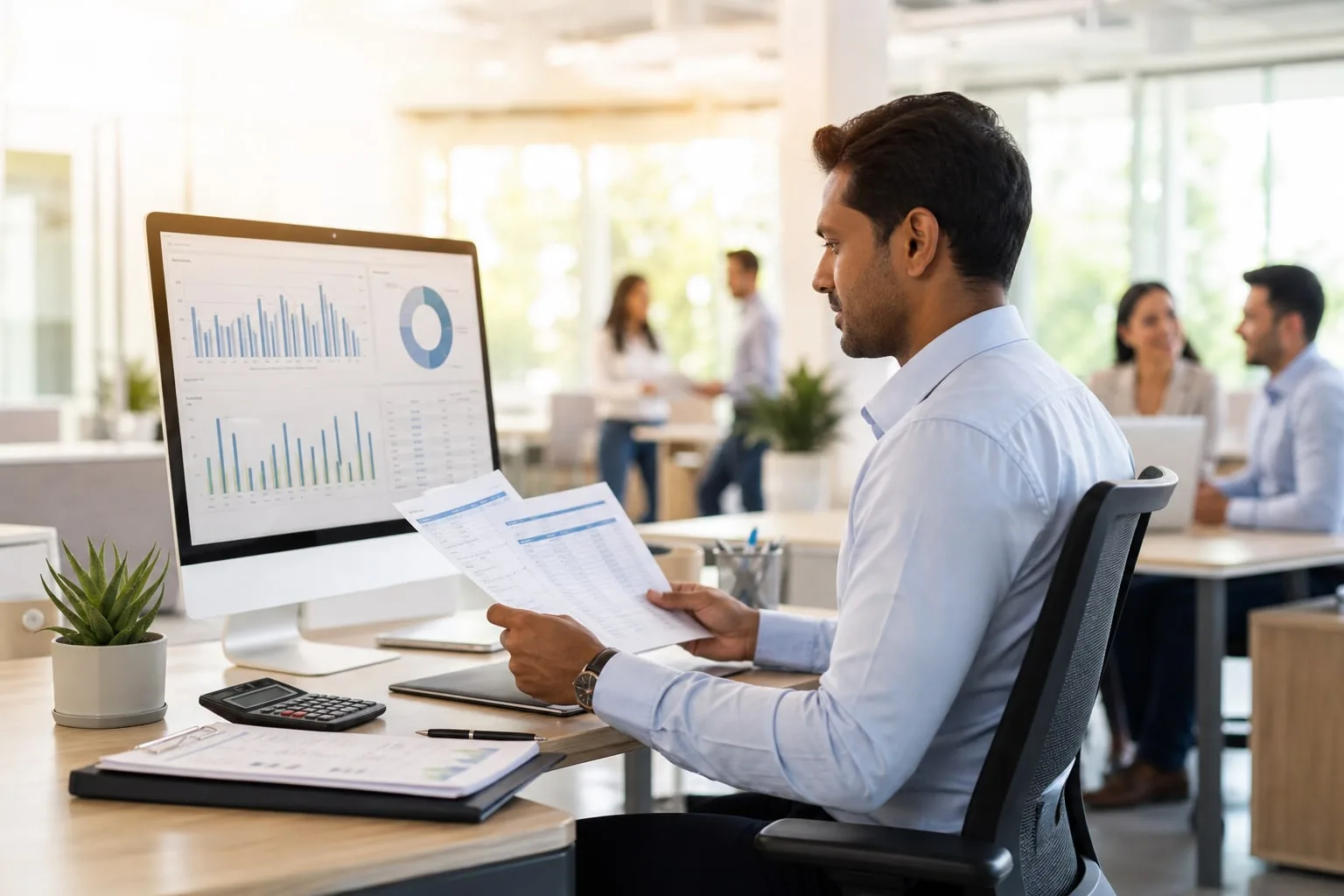 Finance and payroll ERP dashboard